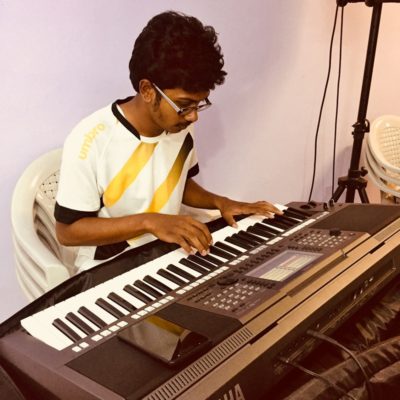 House of God Church - Keyboardist Leander Ringle Practising on New Yamaha PSR-S770